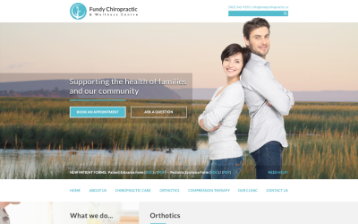 Fundy Chiropractic Mockup
